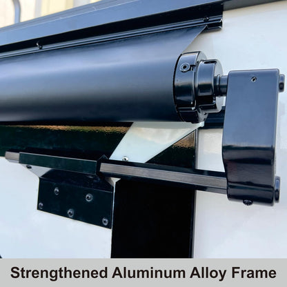Dulepax RV Slide Out Awning Kit - Modular Camper Awning for RVs, 5th Wheels, Travel Trailers and Motorhomes, Black, 13'3'' (12'7'' Fabric)