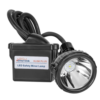 Superbright Rechargeable Mining Headlamp, Waterproof Explosion-Proof LED Safety Cap Lamp with Adjustable Headband for Coal Mining, Hunting, Fishing, Running, Camping, Hiking, Outdoor Activities