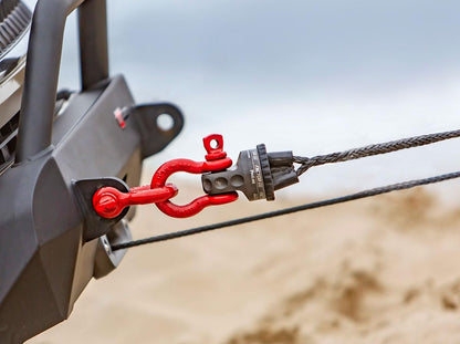 Factor 55 00015-06 Prolink Original Shackle Mount Replaces Winch Hook with a Stronger Shackle D Ring Mount Max Load Rating 16,000 lb. Ideal for 4x4 Off Road Adventures - Gray