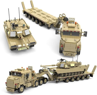Military M1070 Armored Vehicles Building Kit WW2 Military Tank Building Block Set WW2 Armored TankGreat Gifts Adult Sets for Men3483 Pieces