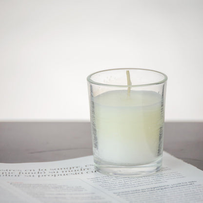 Estrella Blanca Citronella Lavender Scented Candle - 24 Pack Citronella Scented Votive Candles White - Long Lasting Burn Outside Candles for Garden Yard Balcony, Summer Camping - 12 Hours Burn Time
