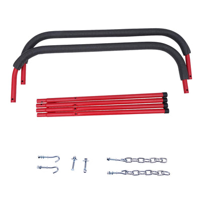 Portable Workbench Folding Work Stand, 2Pack 1,000 Pound Capacity Foldable Work Table, Heavy-Duty Bumper Stand for Garage and Shop in Red