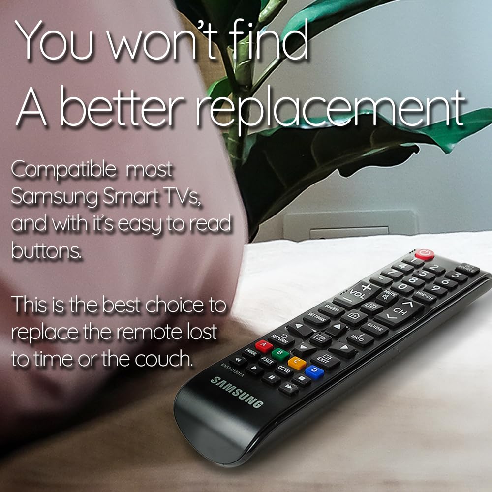Ceybo Original Solar Voice Remote Control Replacement with YouTube Netflix Shortcut for Samsung Smart TVs, Compatible with Neo QLED 8K, QLED (BN59-01480A)