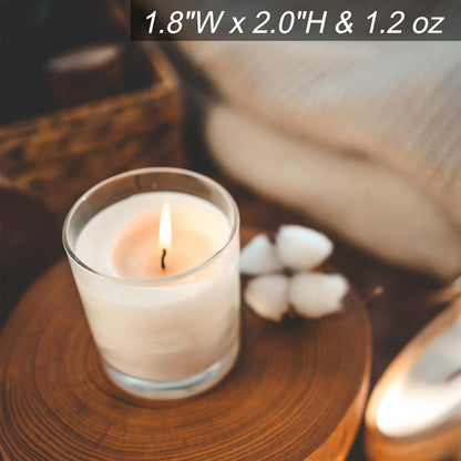72 Pack Warm White Unscented Clear Glass Filled Votive Candles, Hand Poured Wax Candle Ideal Gifts for Aromatherapy Spa Weddings Birthdays Holidays Party