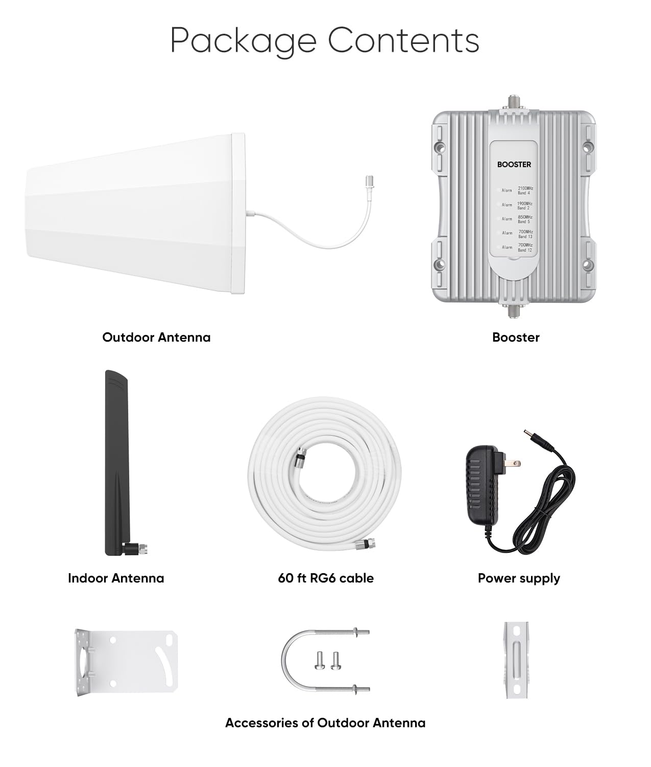 Cell Phone Booster for Home Up to 3,000 sq ft, Cell Booster Data for Band 4/12/17/13/5/25/2, Cell Signal Booster for All U.S. Carriers Verizon, AT&T, T-Mobile-5G 4G LTE 3G FCC Approved
