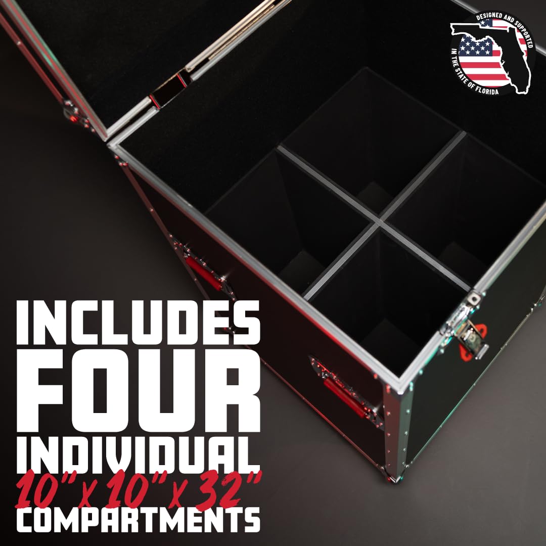 Gator Cases GTOUR Series ATA Style Lighting Fixture Case, Holds 4 Leko Lights (G-TOUR LEKO-S4-4)