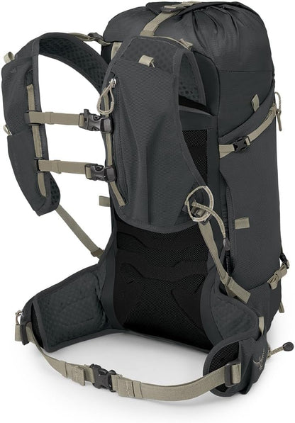 Osprey Tempest Velocity 20L Women's Hiking Backpack, Dark Charcoal/Chiru Tan, WXS/S