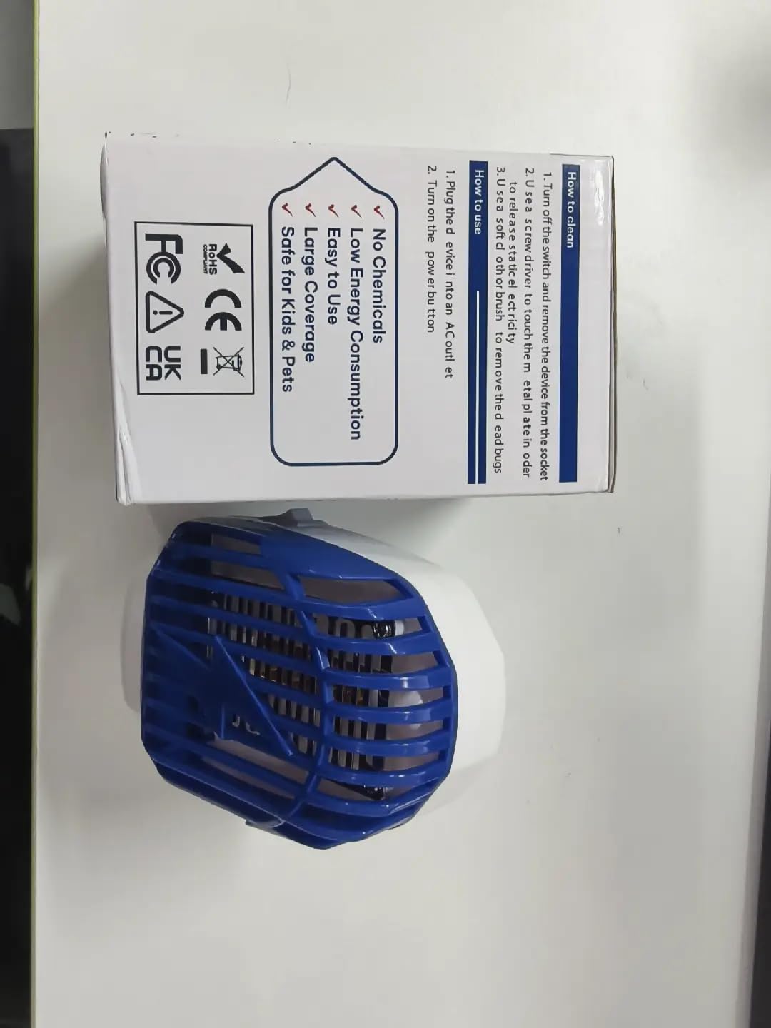6 Pack Bug Zapper Indoor, Electronic Fly Trap Insect Killer, Fly Trap for Indoors, Plug in Bug Zappers Mosquito Zapper with Blue Lights for Office Home, OfficeNO.10870416