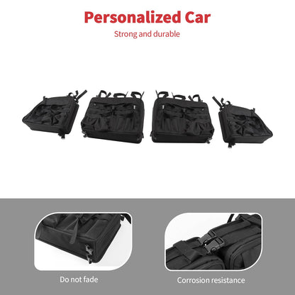 Linskip TrunkMate Roll Bar Organizer for Ford Bronco 2021-2025, Roll Bar Storage Bag for 2 Door Bronco Trunk Accessories, Durable Molle Webbing + Convenient Storage Pocket Piar