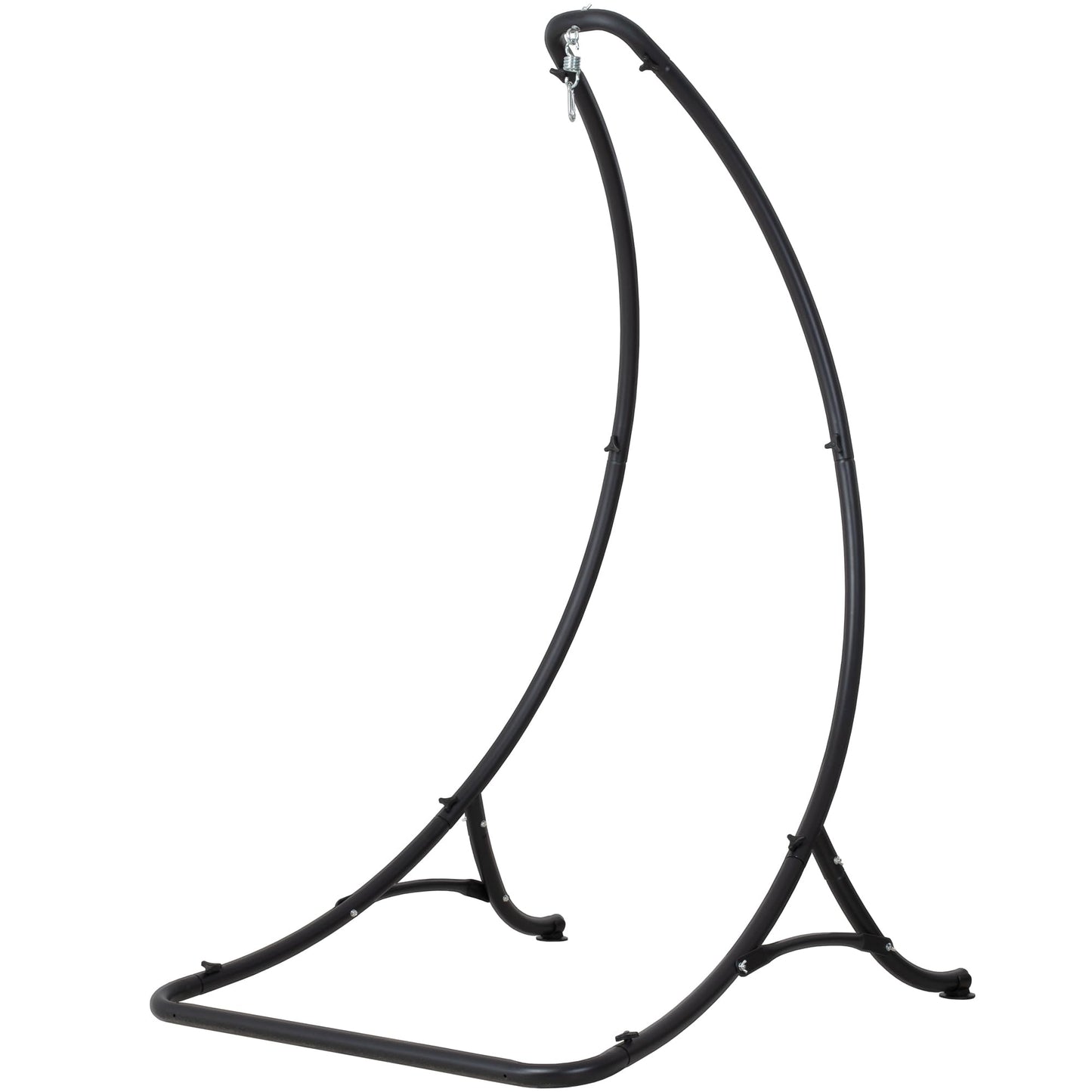 ANOW Heavy Duty Hammock Chair Swing Stand Only, Hanging Chair Stand for Outside, Max 400 Lbs, Black