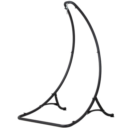 ANOW Heavy Duty Hammock Chair Swing Stand Only, Hanging Chair Stand for Outside, Max 400 Lbs, Black