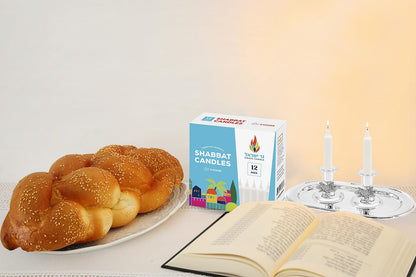 72 Shabbat Candles, 3 Hour White Traditional Shabbos Candle 4 Inch, (72 Pack) Sabbath White Taper Candles