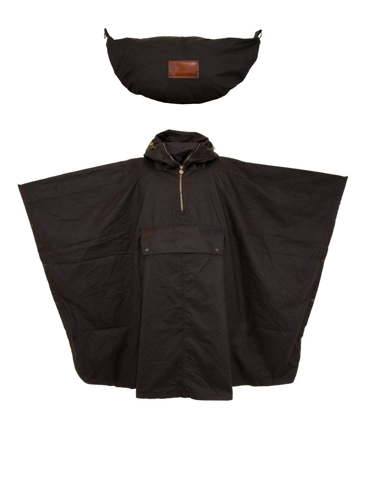 Outback Trading Unisex 2101 Waterproof Breathable Packable Cotton Oilskin Poncho - One Size