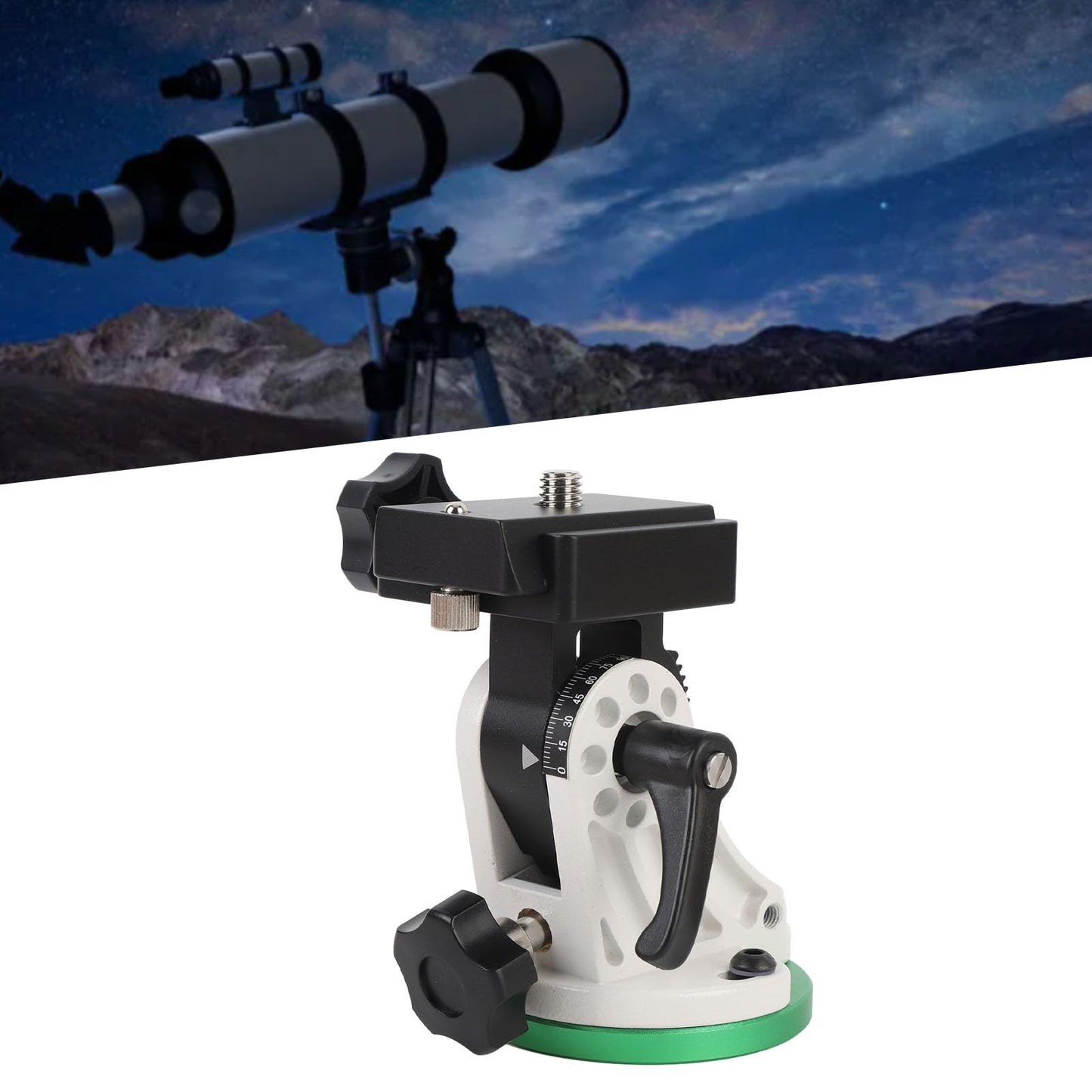 Telescope Mount, Latitude Adjustment Seat for for Star Field, Equatorial Wedge Instrument Latitude Base, 90° Adjustable, Astronomy Telescope Accessory