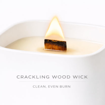 Set of 3 Premium Scented Soy Candles Gift Set | One Life Collection - Orange Blossom, White Tea & White Bloom | Crackling Wood Wick | Luxury Candle Set for Relaxation, Home Décor & Gifts | 9.8oz Each