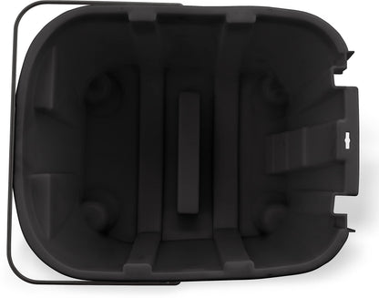 SPARTA 7690403 Omnifit Plastic Mop Bucket For Cleaning, 35 Quarts, Black
