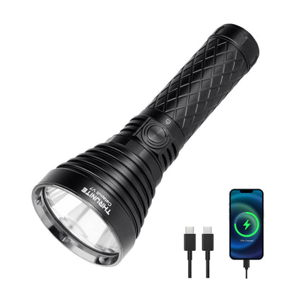ThruNite Catapult V7 SFT90 LED Flashlight, 4010 High-Lumen Long-Range (1081m) Tactical Flashlight, USB-C Rechargeable Flashlight with 7500mAh Battery, Bright Flashlight for Emergency, Search & Rescue