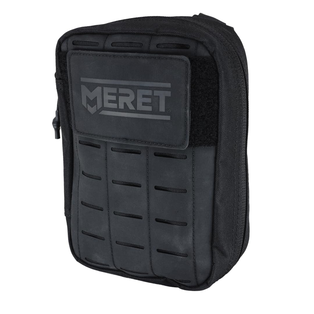 MERET Personal Response Pack | Bag with Modular Organizer, MOLLE Panel, Durable Material, Travel, Hiking, Camping, Preparedness | Medium, Black | Empty Bag
