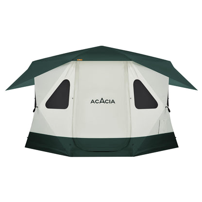 Space Acacia Lite Camping Tent | 4-8 Person Pop Up Tents for Camping | Lightweight & Durable Beach Tent | Level 7 Wind Resistance, UPF 50+ | Quick Setup for Camping & Backyard, Banyan