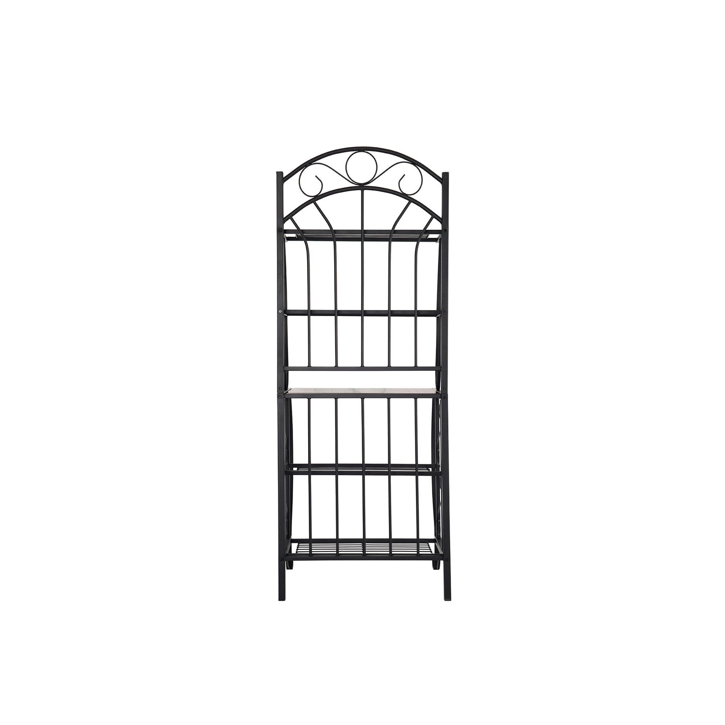 Boraam Valencia Baker's Rack with Faux Marble Shelf