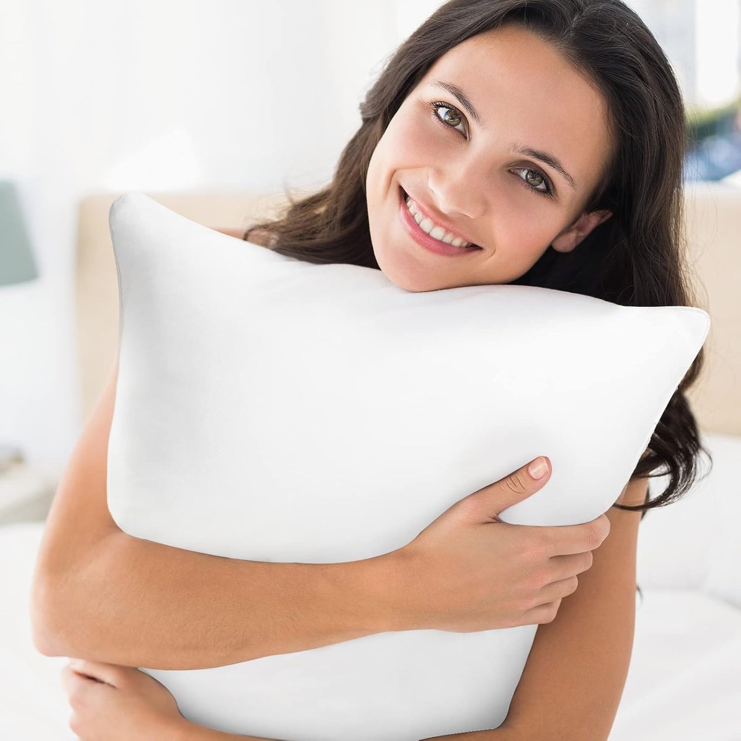 Skiennix 12 x 20 Outdoor Throw Pillow Inserts - Waterproof Rectangle Lumbar Cushions | Set of 2