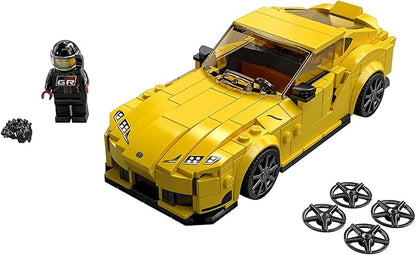 LEGO Speed Champions Toyota GR Supra 76901 Collectible Sports Car Toy Building Set with Racing Driver Minifigure