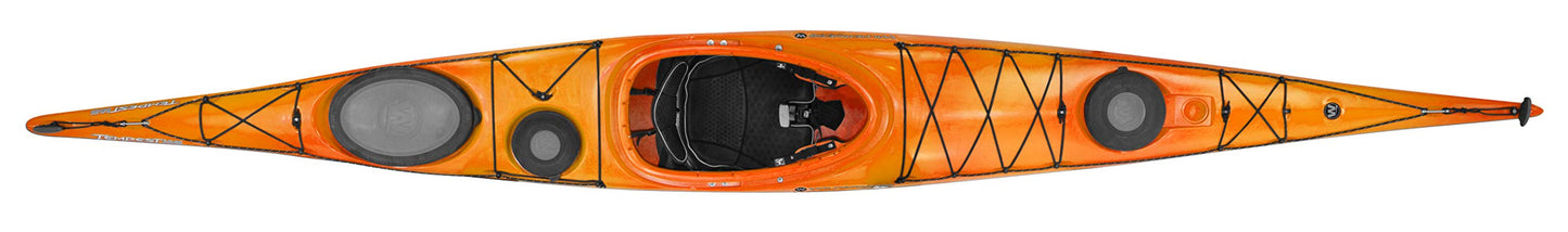 Wilderness Systems Tempest 165 | Sit Inside Touring Kayak | Adjustable Skeg - Phase 3 Air Pro Seating | 16' 6" | Mango