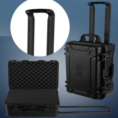 PISKGODSF 22" L x 14" W x 10" H Large Hard Case with Foam, Portable Rolling Hard Case with Wheels, Waterproof Shockproof Dustproof, Suitable for Cameras, Lenses, Camcorder, Instrument, Telescopes