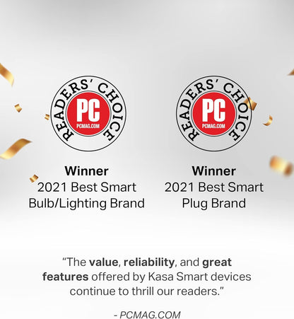Kasa Smart Light Bulbs, Full Color Changing Dimmable Smart WiFi Bulbs Compatible with Alexa and Google Home, A19, 9W 800 Lumens,2.4Ghz only, No Hub Required, 4 Count (Pack of 1), Multicolor (KL125P4)