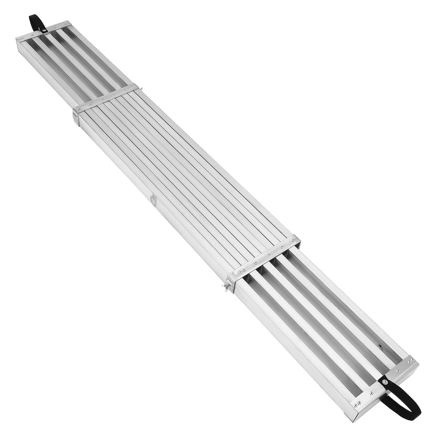 9-15ft Telescoping Work Plank, Aluminum Adjustable Scaffold Platform with Skid-Proof Surface, Ladder Accessory, 440 lbs Capacity, Extension Plank for Safe Work