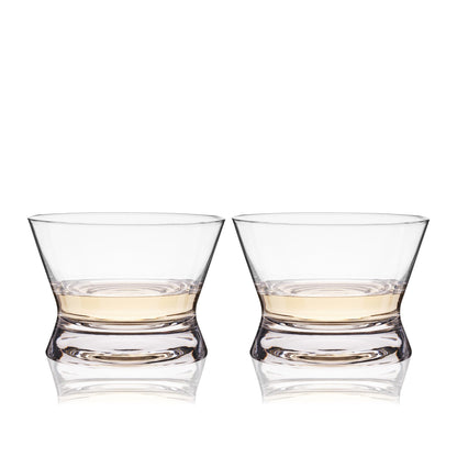 Viski Crystal Tequila Tasting Glasses, Copita Drinking Glasses for Mezcal, Whiskey, Bourbon, or Neat Spirits, Elegant Glassware Set for Home Bar or Cocktail Party, 6 oz, Set of 2