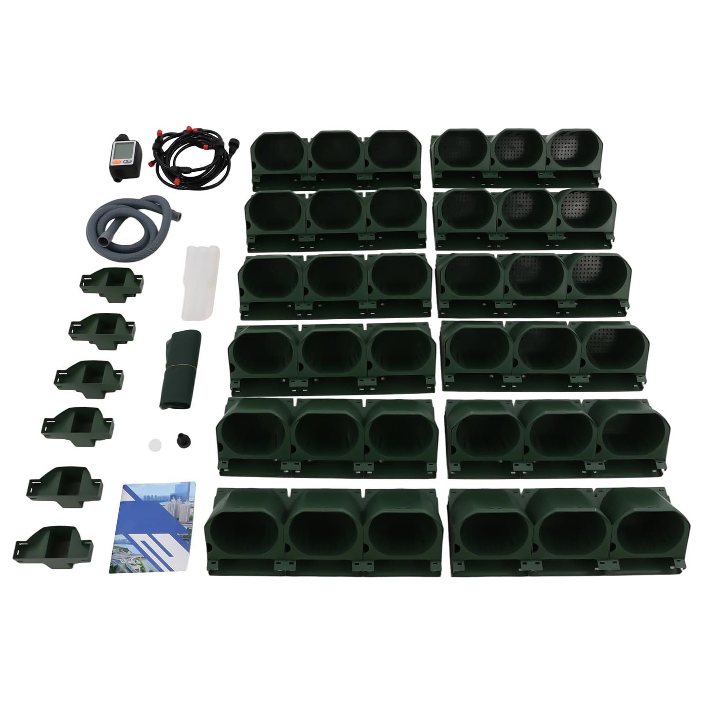 GDAE10 Self Watering Planter Wall Mounted, 36 Pockets Automatic Drip Irrigation System with Timer,Vertical Garden Flower Pot for Balcony,Garden,Home,9.84ft Hose