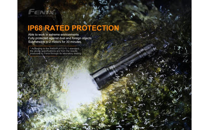 Fenix TK16 v2.0 Tactical Flashlight, 3100 Lumen Long Throw, USB-C Rechargeable, with LumenTac Organizer