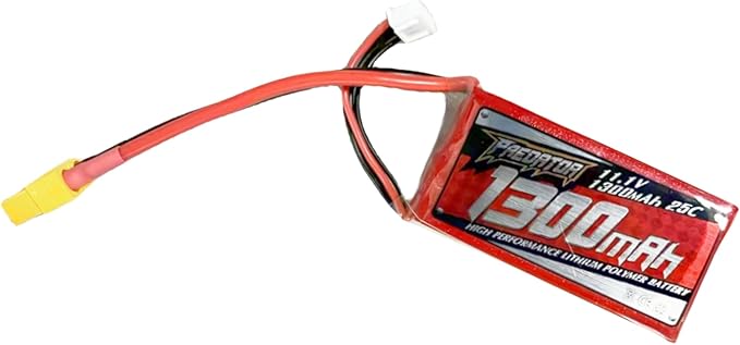 Fms Lipo Battery Lithium Battery 11.1V 1300mAh 25C 3S RC Lipo Battery for 1200mm Super EZ/1220mm Ranger RC Plane