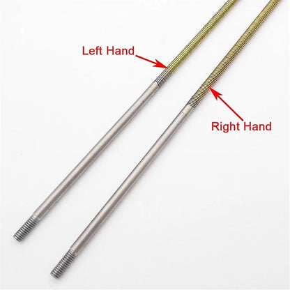 RC Boat 4mm 350mm Flexible Shaft CW CCW Drive Cable Shaft Strut Mount 36mm Propeller for RC Boat Speed Mono V Oval Catamaran(Right Hand)