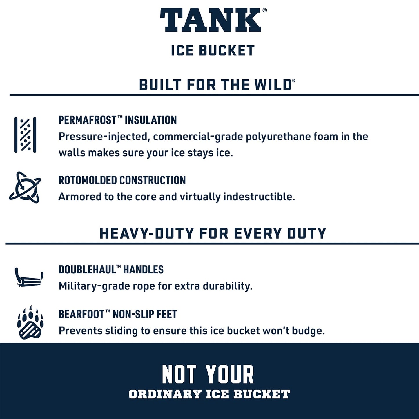 YETI TANK 45 Bucket Cooler, White