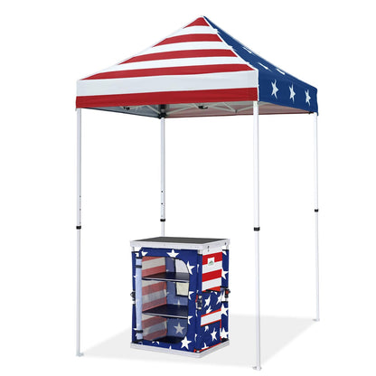 EAGLE PEAK 5x5 Pop Up Canopy and Folding Camping Table