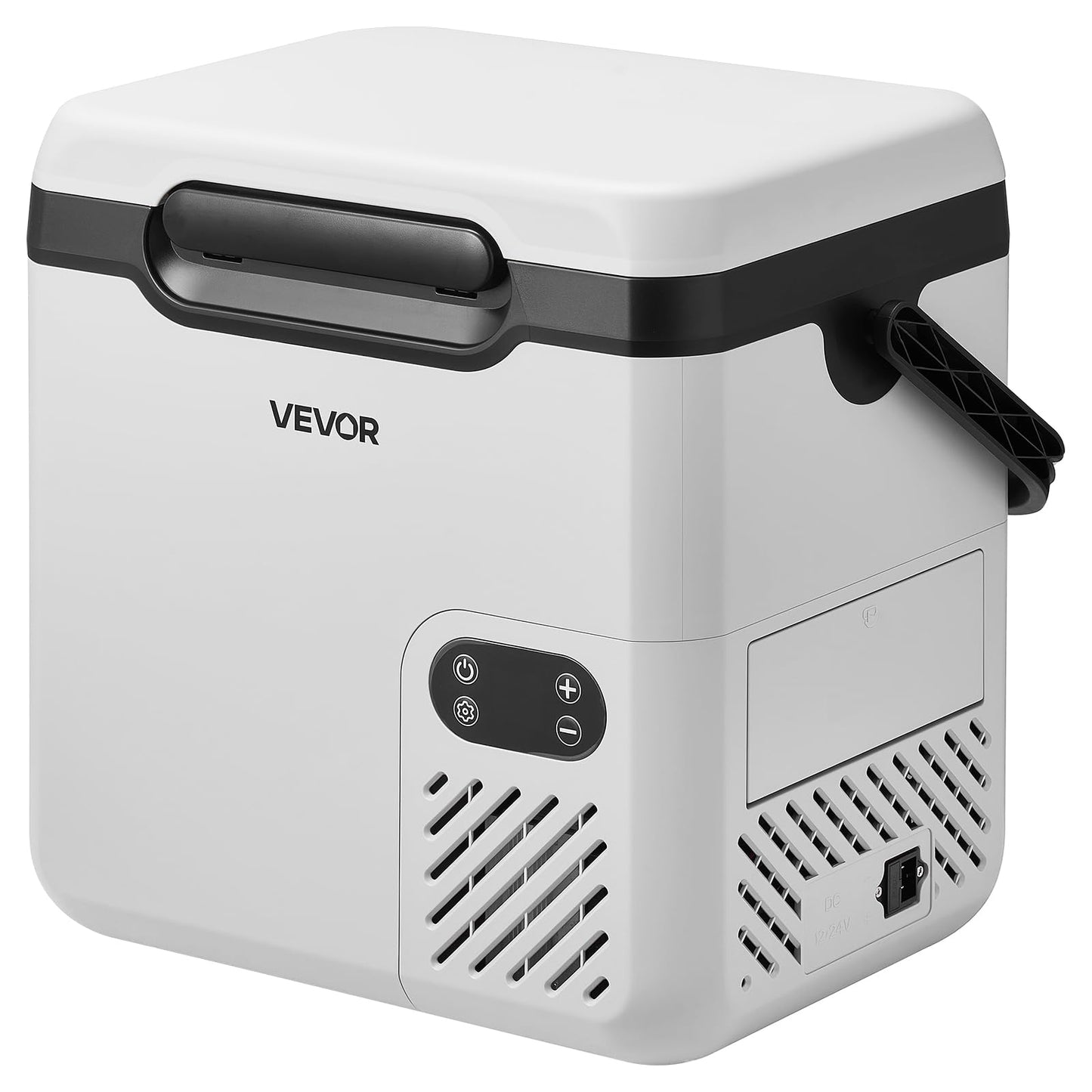 VEVOR 12 Volt Refrigerator, 19 QT/ 18L Car Fridge, Portable Electric Freezer Compressor with Handle, 12V/24V DC 100-240V AC, -4℉ to 68℉/ -20℃ to 20℃, for Truck Van RV SUV Boat Travel Camping