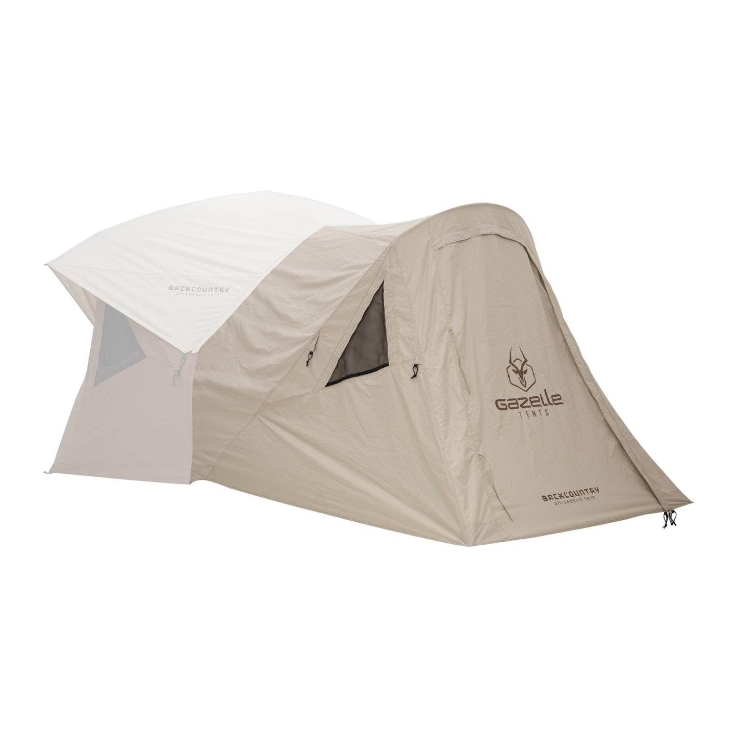 Gazelle Backcountry™ T5 Vestibule – 43 sq. ft. Enclosed Extension Room for Backcountry™ T5 Tent, Ripstop Polyester Construction, Zippered Panels, Includes All Terrain Stakes, GBACA03