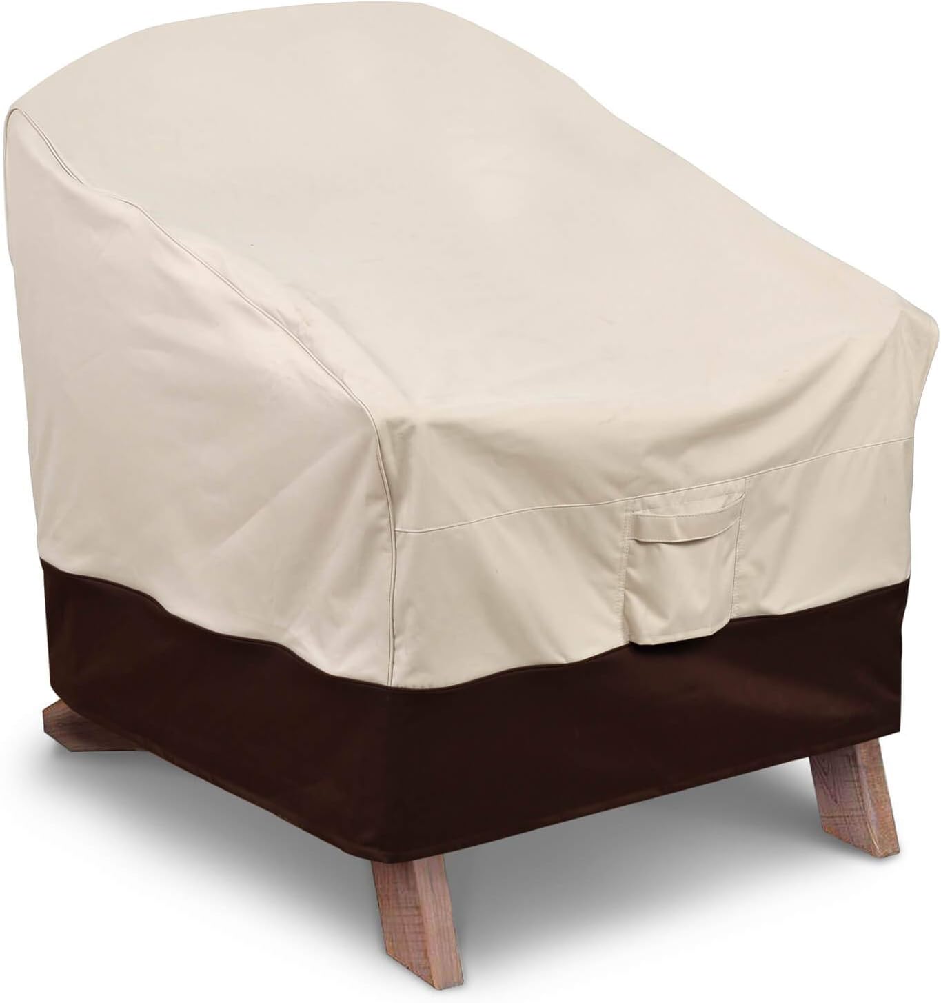 Vailge Heavy-Duty Adirondack Chair Cover - Waterproof Outdoor Furniture Protection | Beige & Brown