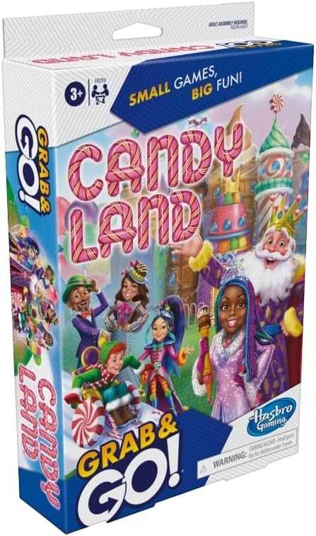 Hasbro Gaming Grab and Go Travel Games Set of 5- Sorry! Hungry Hippos Monopoly Guess Who? and Candy Land