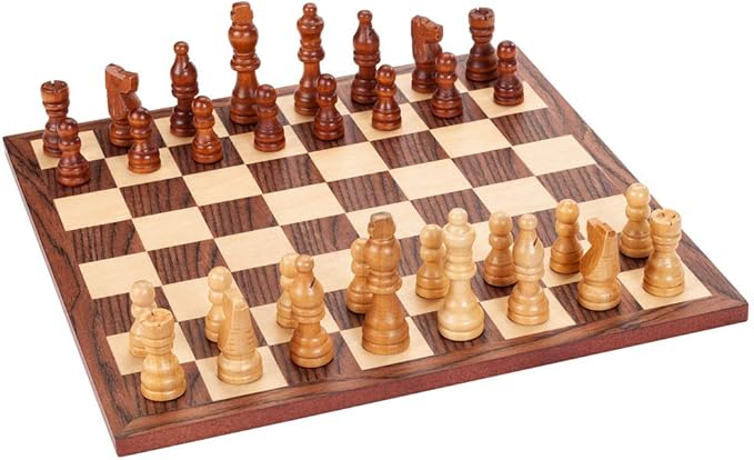 Classic Chess Set - Walnut Wood Board 12 in