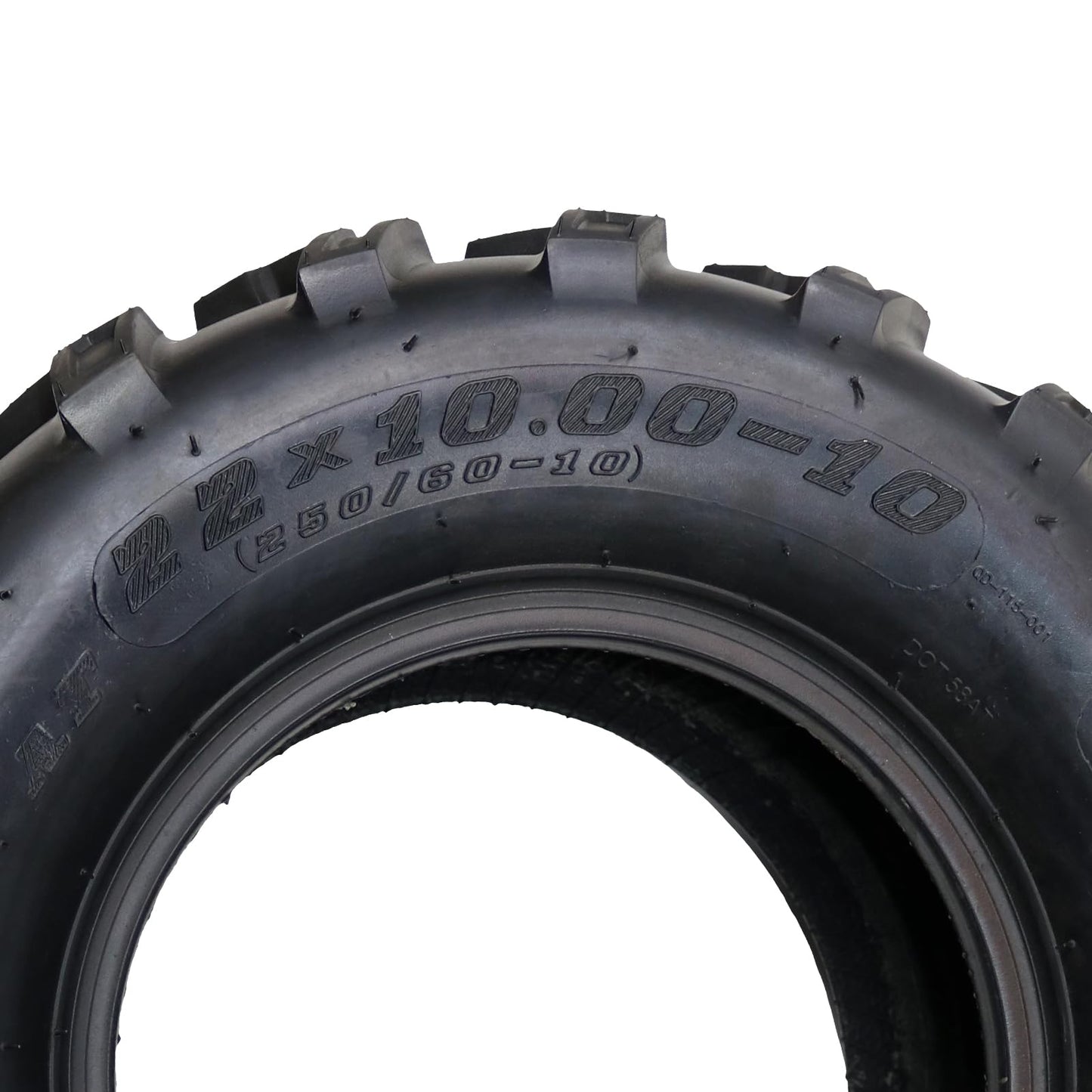 Garvee 22x10-10 ATV Tires (Pack of 2, Tubeless) - 4-Ply Durable AII-Surface Tire for Sport ATV/UTV & Go Karts, Superior Traction, Smooth Ride, Ideal for Off-Road, Trail, Rock Desert Adventures