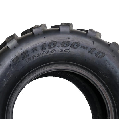 Garvee 22x10-10 ATV Tires (Pack of 2, Tubeless) - 4-Ply Durable AII-Surface Tire for Sport ATV/UTV & Go Karts, Superior Traction, Smooth Ride, Ideal for Off-Road, Trail, Rock Desert Adventures