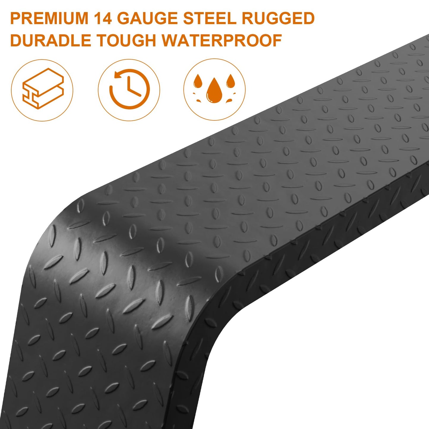 2 Pack Tandem Axle Trailer Fenders Fit for 13"-15" Tires,72-7/8"x10-1/4"x13" Heavy Duty Steel Trailer Fenders Double Axle Car Hauler,Cargo,Utility,Landscape Trailer