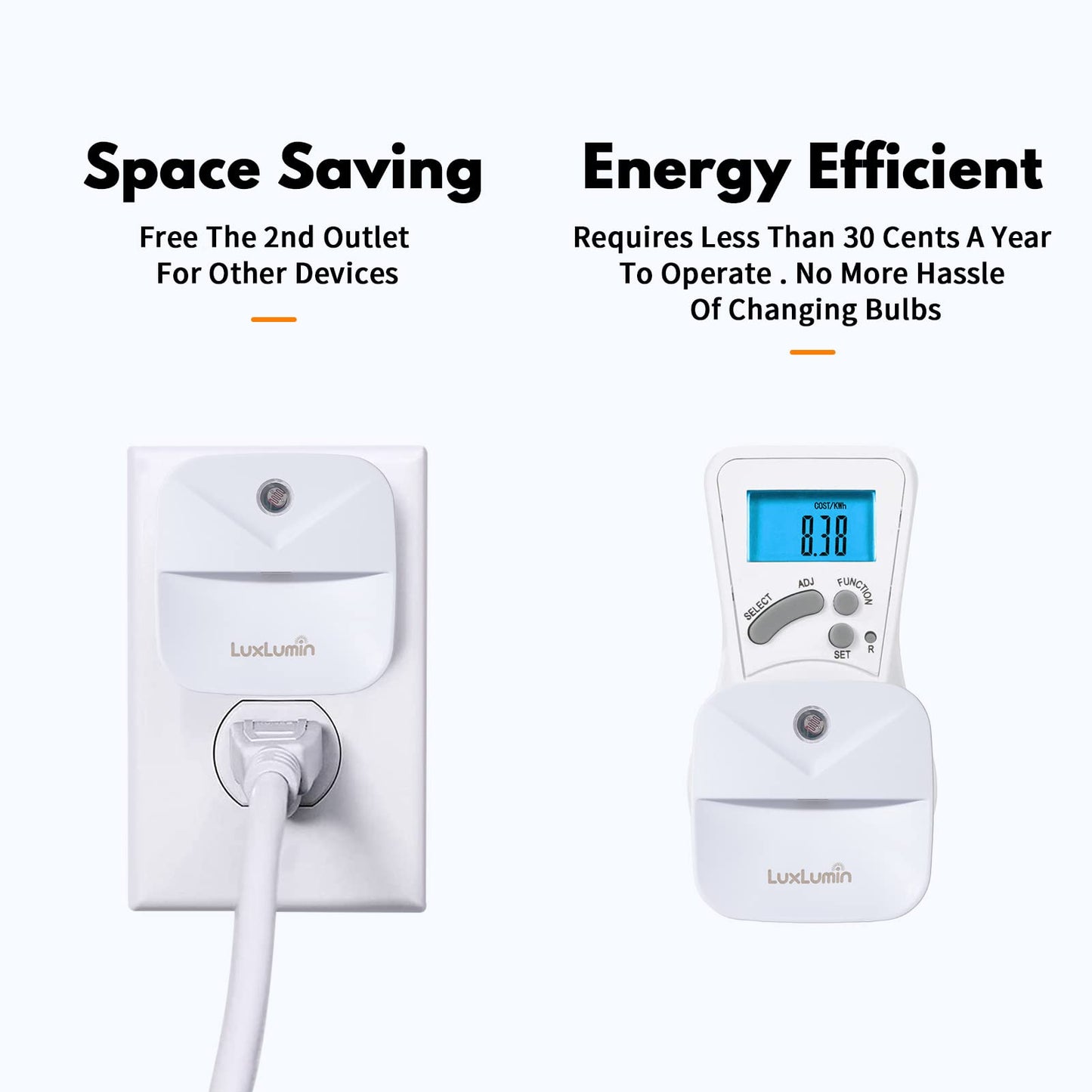 LED Night Lights Plug into Wall with Dusk-to-Dawn Sensor, Automatically Turn on and Off,Night Light for Kids,Bedroom,Bathroom,Stairs, White, 6 Packs