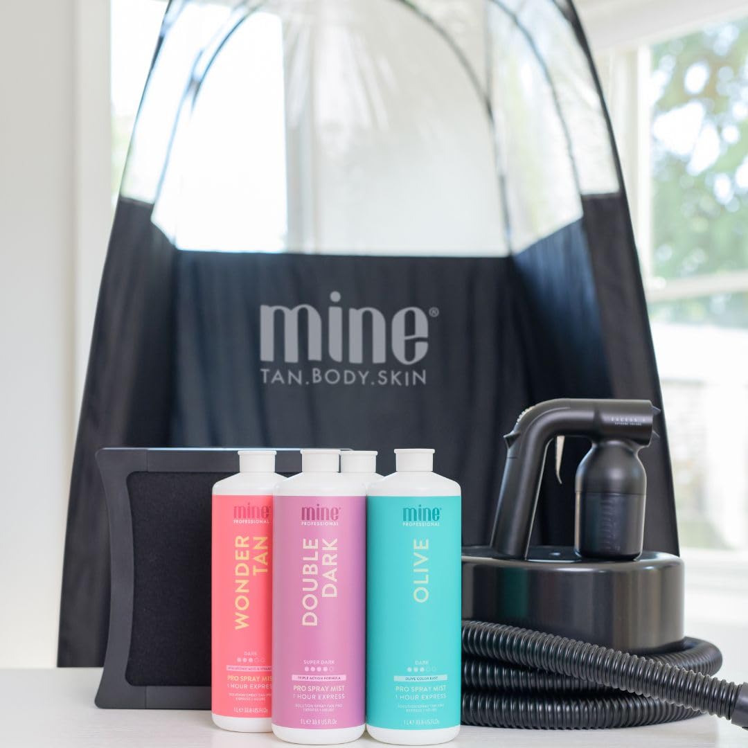 MineTan Spray Tan Machine Portable Extraction Fan Unit With Unit - Lightweight, Compact Design for Professional, Salon or Mobile Use, Minimizes Excess Overspray From Spray Tan Solution