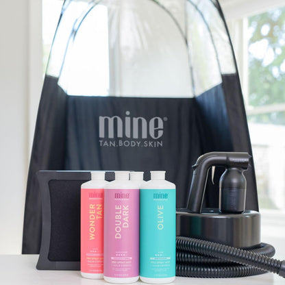 MineTan Spray Tan Machine Portable Extraction Fan Unit With Unit - Lightweight, Compact Design for Professional, Salon or Mobile Use, Minimizes Excess Overspray From Spray Tan Solution