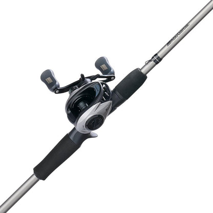 Abu Garcia Max X Baitcast Reel and 6'6" 1-Piece Fishing Rod Combo, Graphite Composite Rod Blank Construction, Split EVA Handles