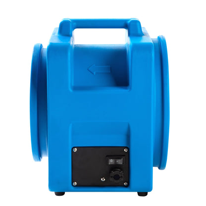 MOUNTO 8-Inch Axial Blower High-Pressure Mini Industrial Fan, 1100CFM - Durable 1/3HP Sealed Motor for Efficient Air Circulation and Ventilation